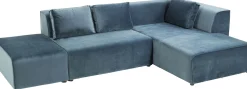 Online KARE Design Sofa modułowa Infinity Velvet Ocean 306x182 cm niebieska prawa - KARE