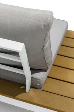 Online KARE Design Sofa ogrodowa ze stolikiem Holiday White 242x242 cm - KARE