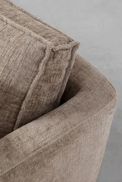 Sale KARE Design Sofa 3-os. tapicerowana w kolorze szarym nogi stal czarne 233 cm - KARE