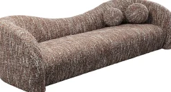 Clearance KARE Design Sofa 3-osobowa brązowa tkanina melanżowa 261 cm organiczne kształy - KARE