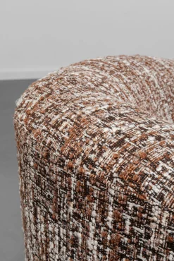 Clearance KARE Design Sofa 3-osobowa brązowa tkanina melanżowa 261 cm organiczne kształy - KARE