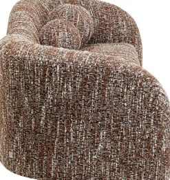 Hot KARE Design Sofa 2-osobowa brązowa zaokrąglony kształ 201 cm - KARE
