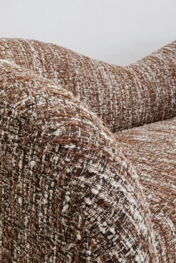 Hot KARE Design Sofa 2-osobowa brązowa zaokrąglony kształ 201 cm - KARE