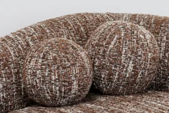 Hot KARE Design Sofa 2-osobowa brązowa zaokrąglony kształ 201 cm - KARE