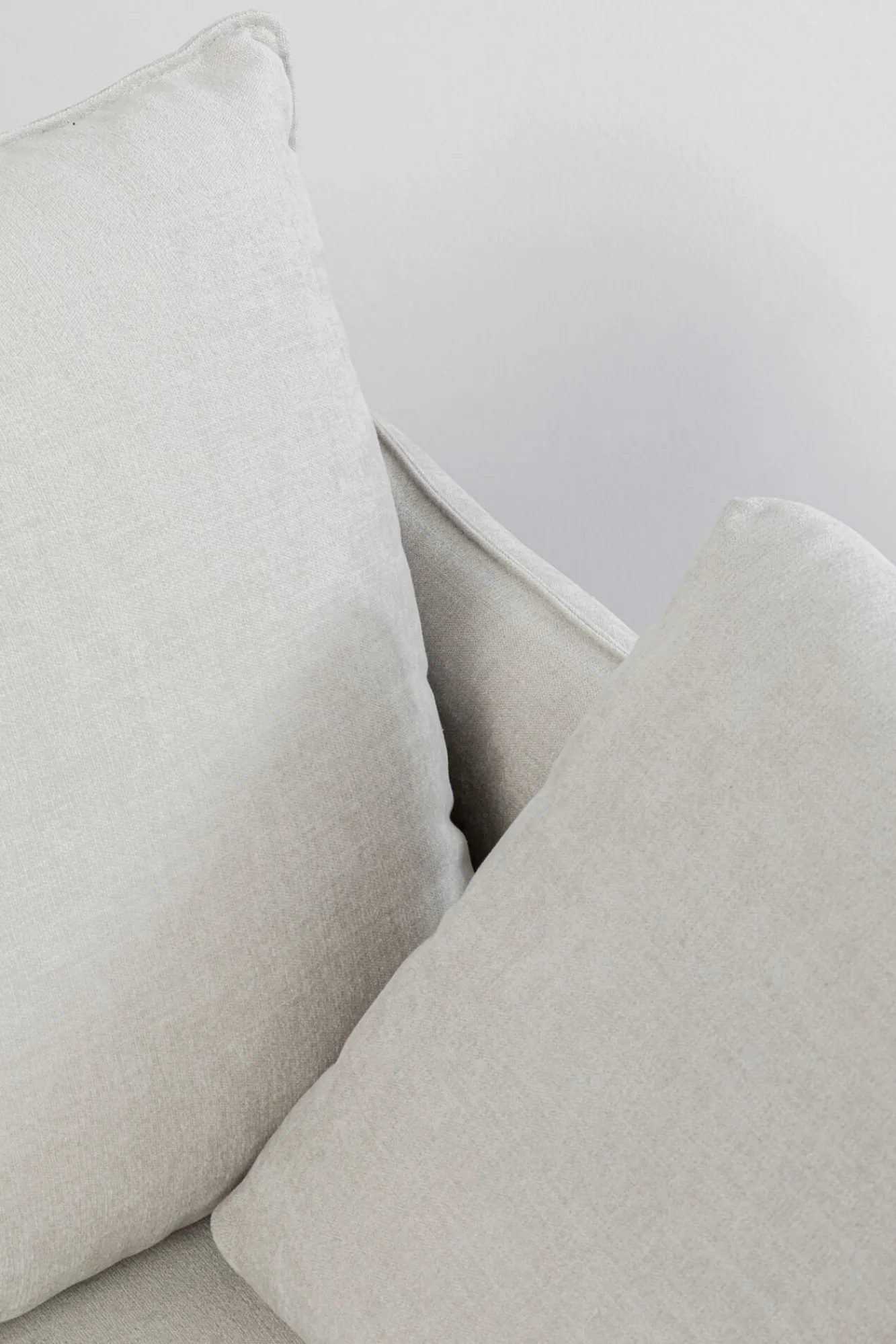 Discount KARE Design Sofa 3-osobowa do salonu kremowa z czarnymi stalowymi nogami 245 cm - KARE