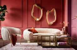 Hot KARE Design Sofa Perugia 195x119 cm beżowa - KARE