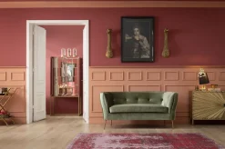 Hot KARE Design Sofa Rimini 160x76 cm oliwkowa 2-osobowa - KARE