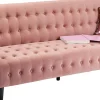 Hot KARE Design Sofa rozkładana Milchbar 219 cm jasnoróżowa - KARE