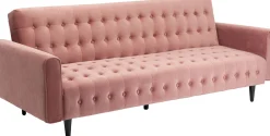 Hot KARE Design Sofa rozkładana Milchbar 219 cm jasnoróżowa - KARE