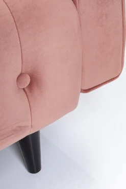 Hot KARE Design Sofa rozkładana Milchbar 219 cm jasnoróżowa - KARE