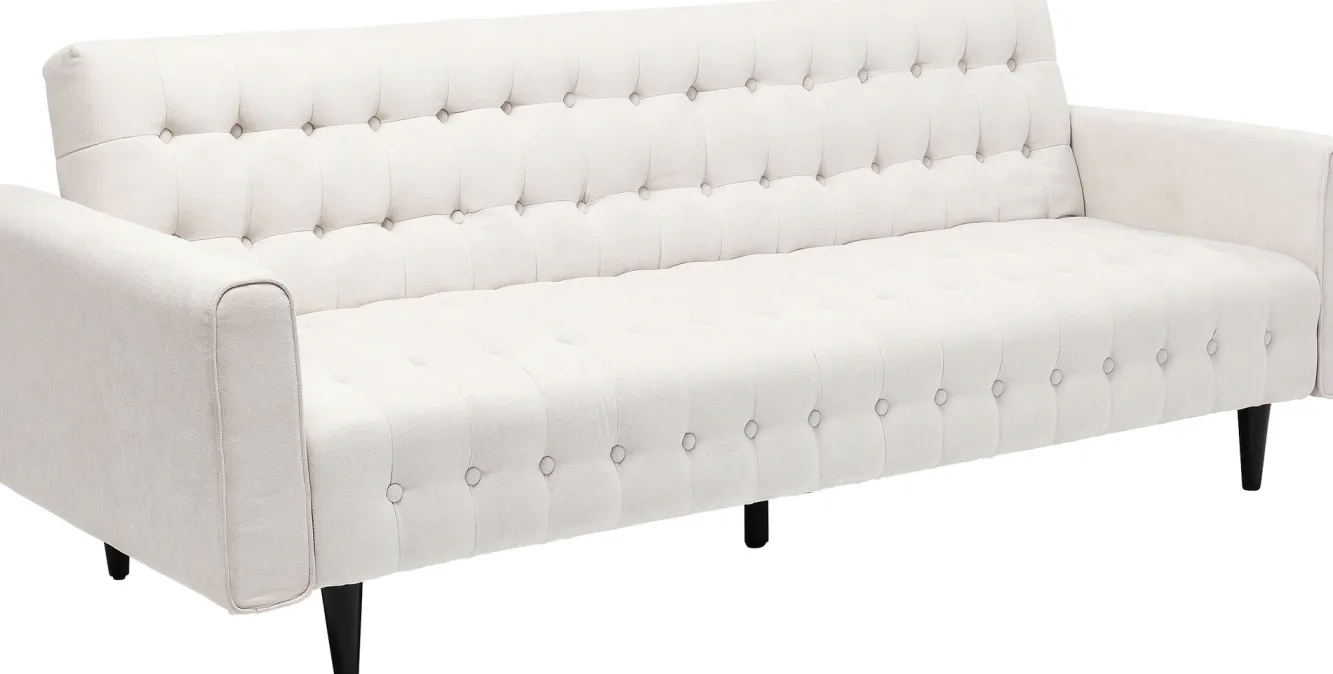 Best KARE Design Sofa rozkładana Milchbar 219 cm beżowa - KARE