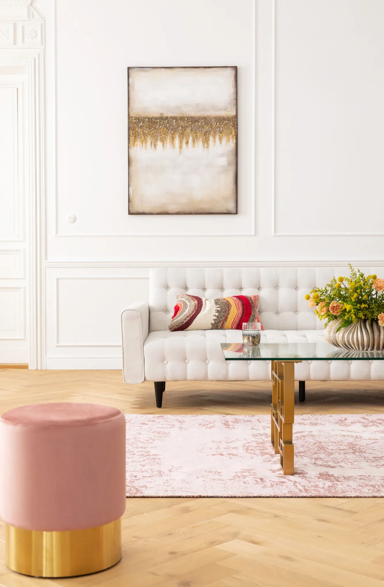 Best KARE Design Sofa rozkładana Milchbar 219 cm beżowa - KARE