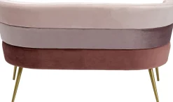 Sale KARE Design Sofa Sandwich 125 cm jasnoróżowa - KARE