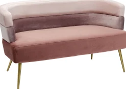 Sale KARE Design Sofa Sandwich 125 cm jasnoróżowa - KARE
