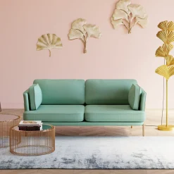 Hot KARE Design Sofa Shirly 3 os. 221 cm miętowa - KARE