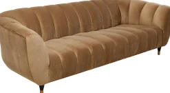 Fashion KARE Design Sofa Spectra 245x71 cm brązowa welurowa - KARE