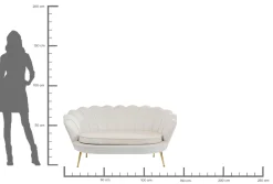 New KARE Design Sofa Water Lily 2-os. 132 cm beżowa - KARE