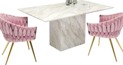 Clearance KARE Design Stół Artistico Marble 160x90 cm biały - KARE
