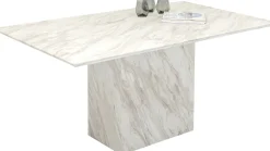 Clearance KARE Design Stół Artistico Marble 160x90 cm biały - KARE