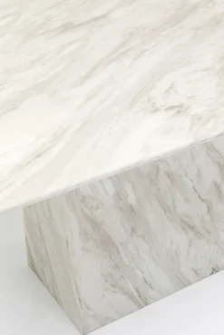 Clearance KARE Design Stół Artistico Marble 160x90 cm biały - KARE