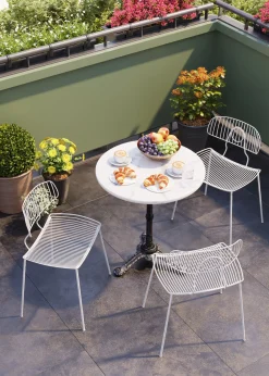 Hot KARE Design Stół barowy Round ∅60 cm biały - KARE