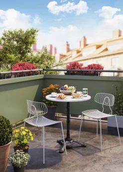 Hot KARE Design Stół barowy Round ∅60 cm biały - KARE