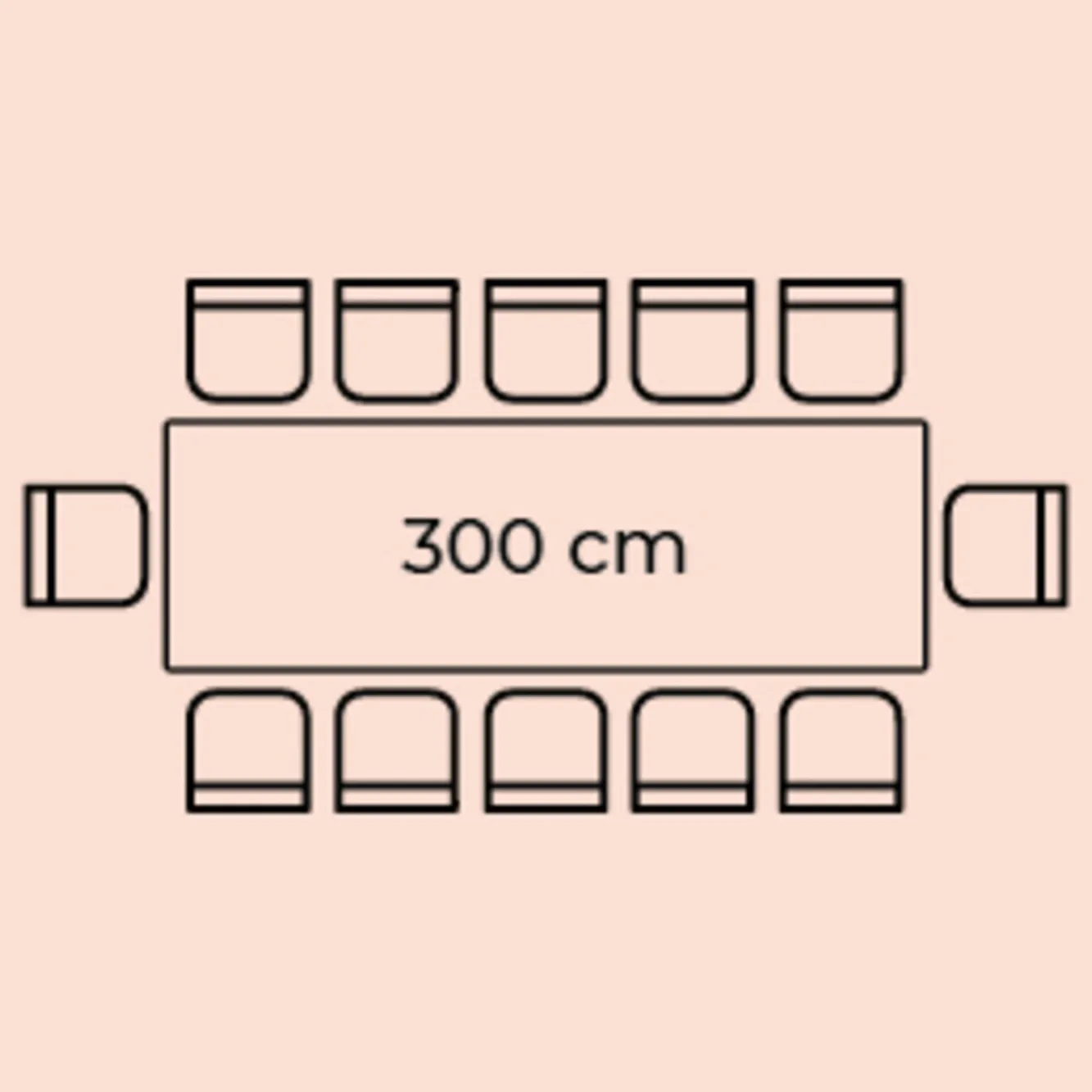 Fashion KARE Design Stół Bug 300x90 cm czarny - KARE