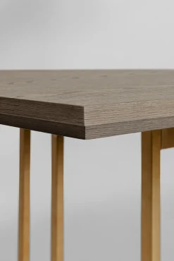 Hot KARE Design Stół Cesaro 200x100 cm naturalny - nogi złote - KARE