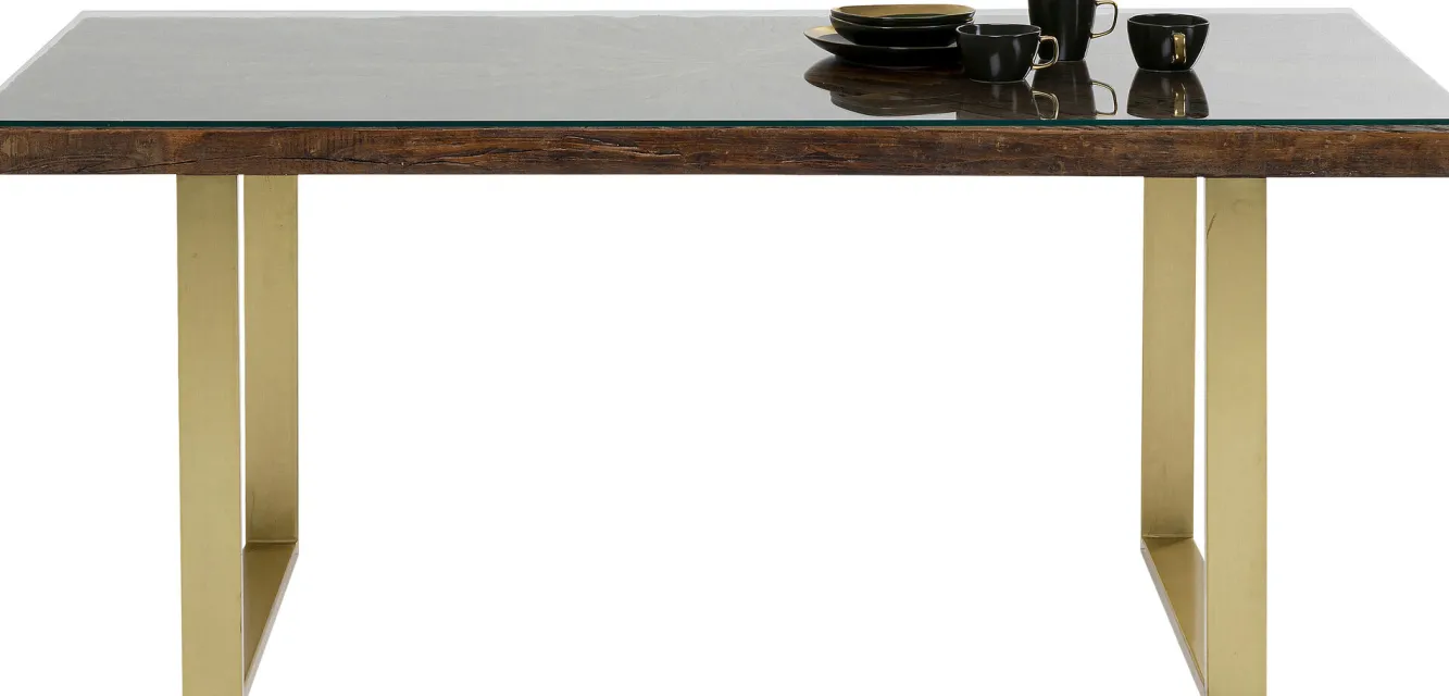 Clearance KARE Design Stół Conley 160x80 cm brązowy - KARE