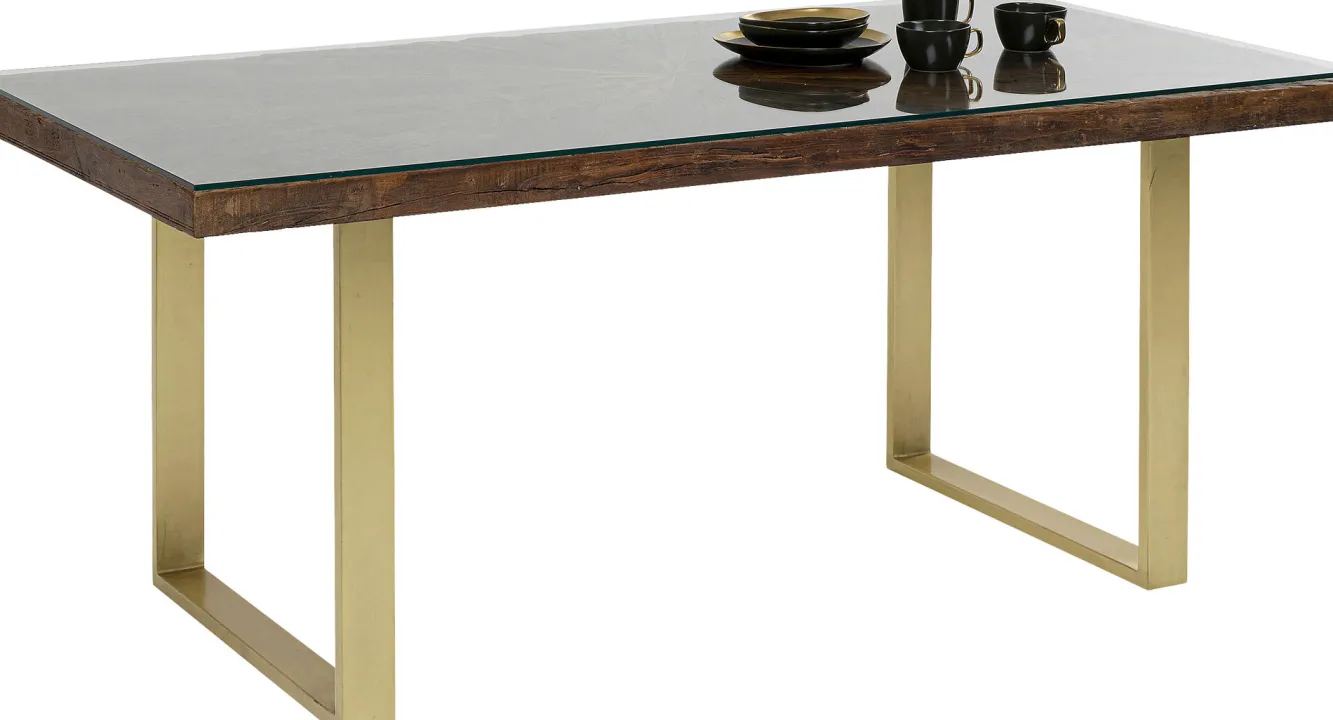 Clearance KARE Design Stół Conley 160x80 cm brązowy - KARE