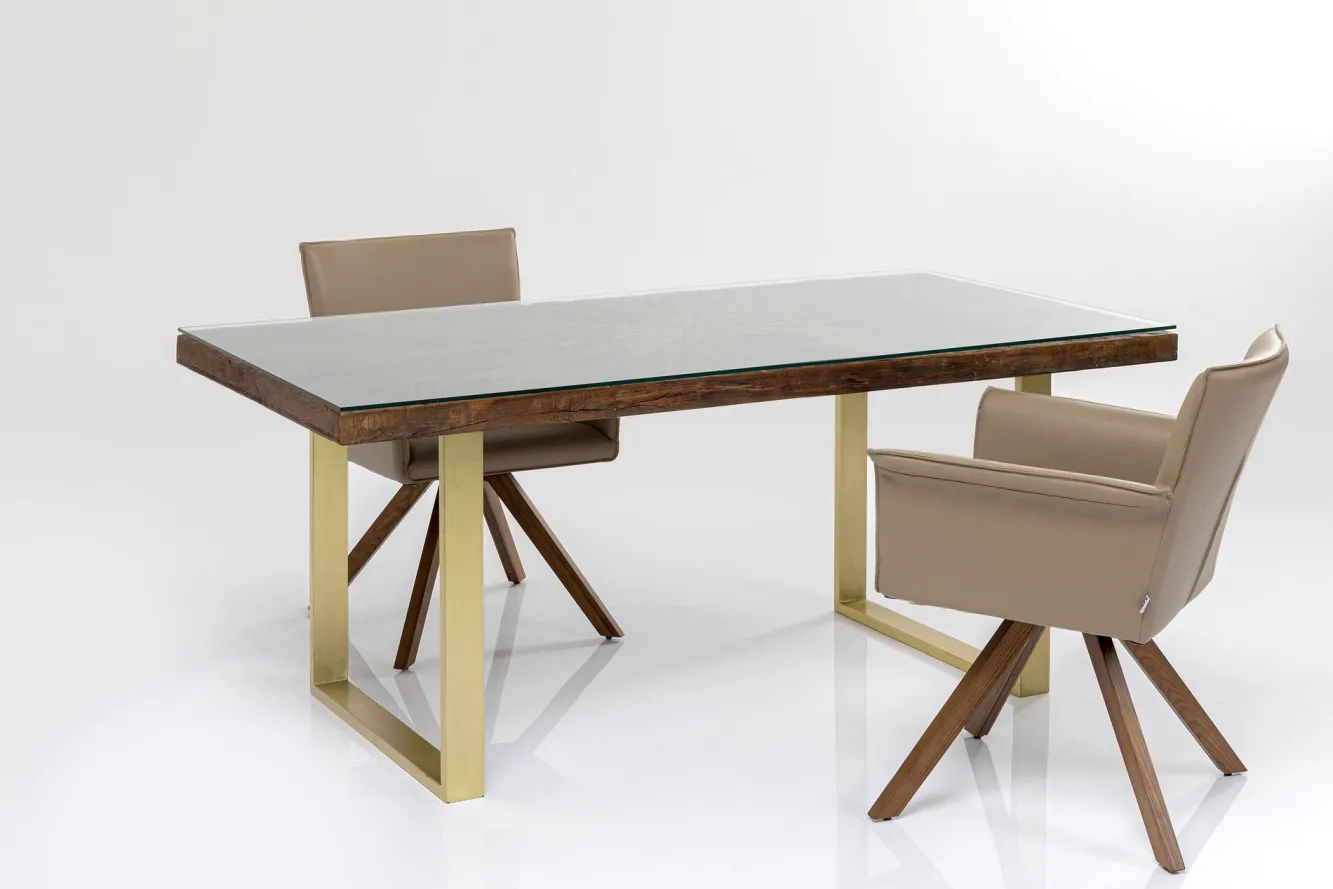 Clearance KARE Design Stół Conley 160x80 cm brązowy - KARE