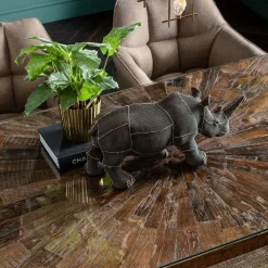 Hot KARE Design Stół Conley 180x90 cm brązowy nogi stalowe - KARE