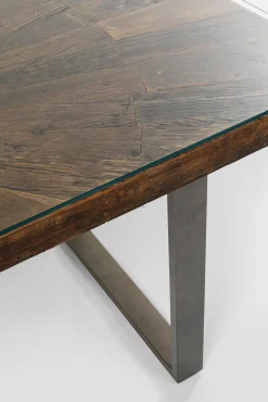 Hot KARE Design Stół Conley 180x90 cm brązowy nogi stalowe - KARE