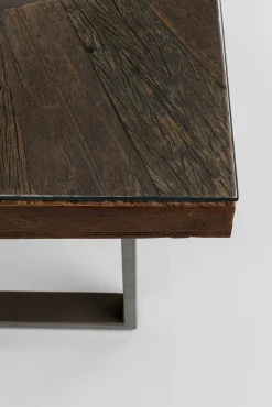 Hot KARE Design Stół Conley 180x90 cm brązowy nogi stalowe - KARE