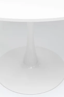 Fashion KARE Design Stół do jadalni biały blat MDF noga stalowa Ø110 cm - KARE