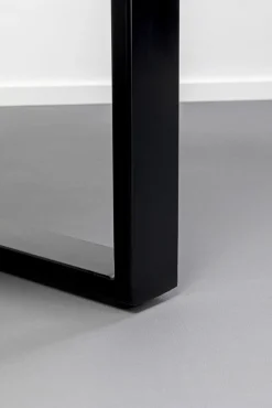 Hot KARE Design Stół do jadalni blat kamionkowy nogi czarne stalowe 180x90 cm - KARE