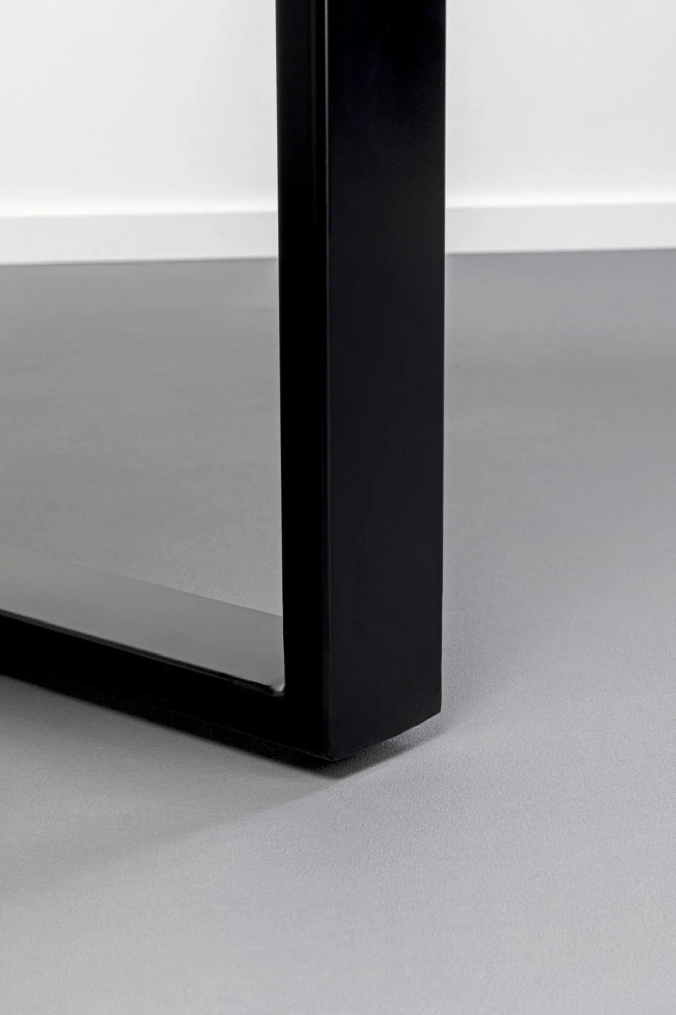 Hot KARE Design Stół do jadalni blat kamionkowy nogi czarne stalowe 180x90 cm - KARE