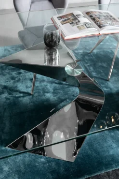 Discount KARE Design Stół Gloria 200x100 cm chromowy - KARE