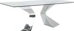 Discount KARE Design Stół Gloria 200x100 cm chromowy - KARE