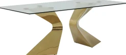 Fashion KARE Design Stół Gloria 200x100 cm złoty - KARE