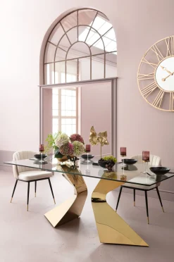 Fashion KARE Design Stół Gloria 200x100 cm złoty - KARE