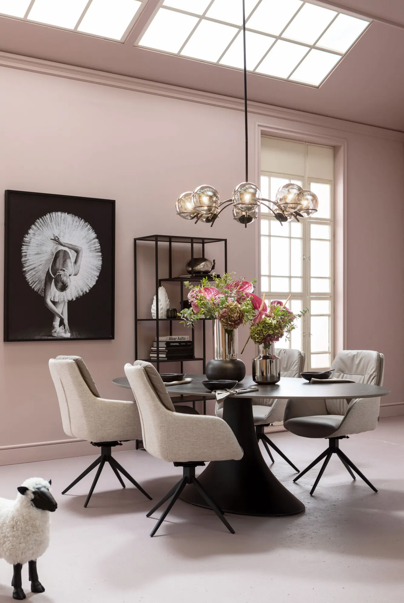 Online KARE Design Stół Grande Possibilita 220x120 cm czarny - blat marmur - KARE