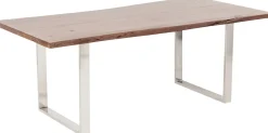 Hot KARE Design Stół Harmony Walnut 160x80 cm akacja nogi chromowe matowe - KARE