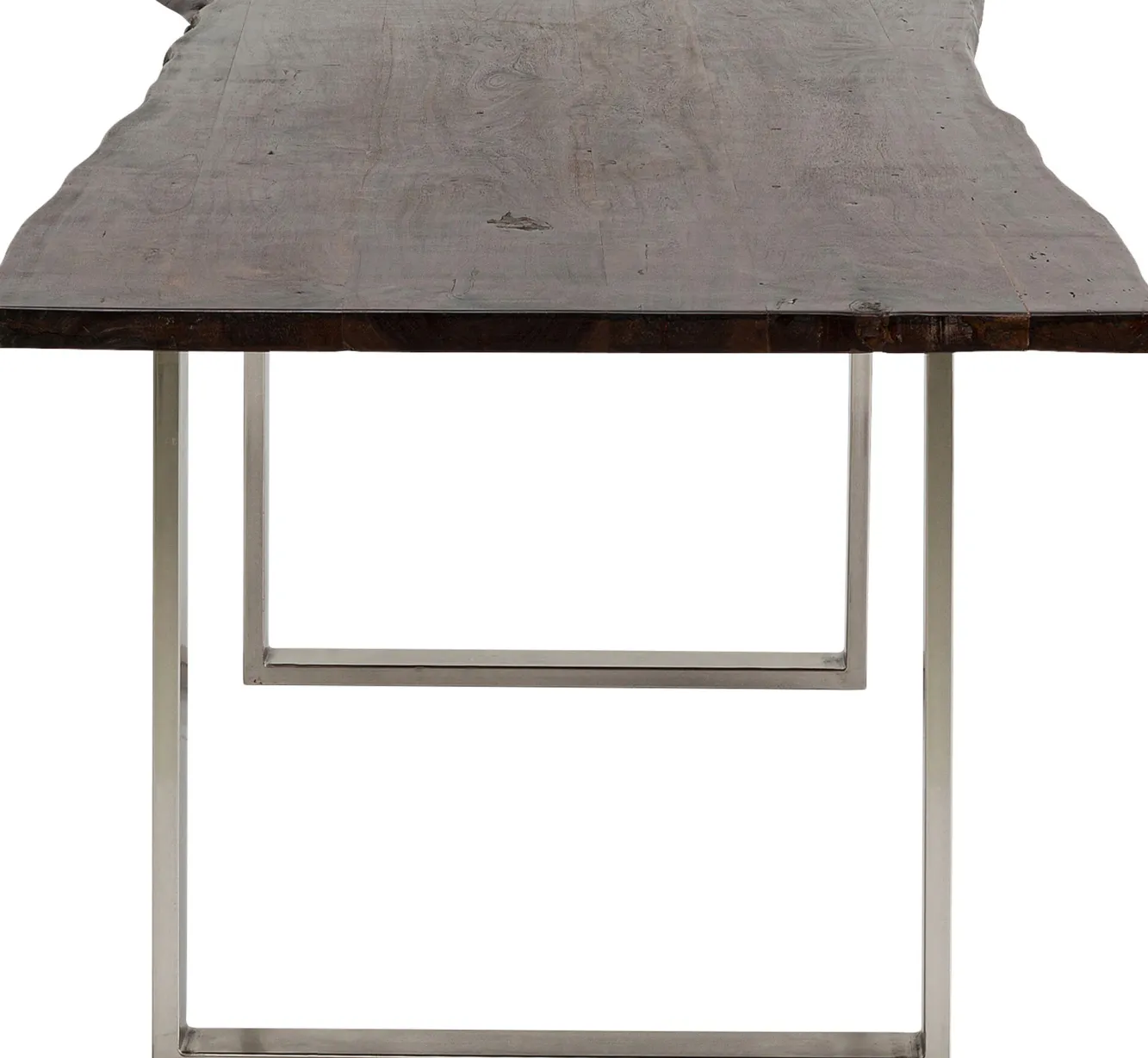 Best KARE Design Stół Harmony Walnut 200x100 cm akacja nogi chromowe matowe - KARE