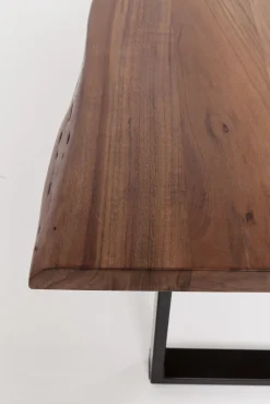 Best KARE Design Stół Harmony Walnut 200x100 cm akacja nogi chromowe matowe - KARE