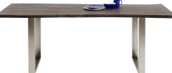 Best KARE Design Stół Harmony Walnut 200x100 cm akacja nogi chromowe matowe - KARE