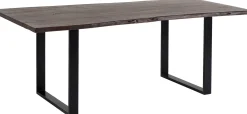 Discount KARE Design Stół Harmony Walnut 160x80 cm akacja nogi czarne - KARE