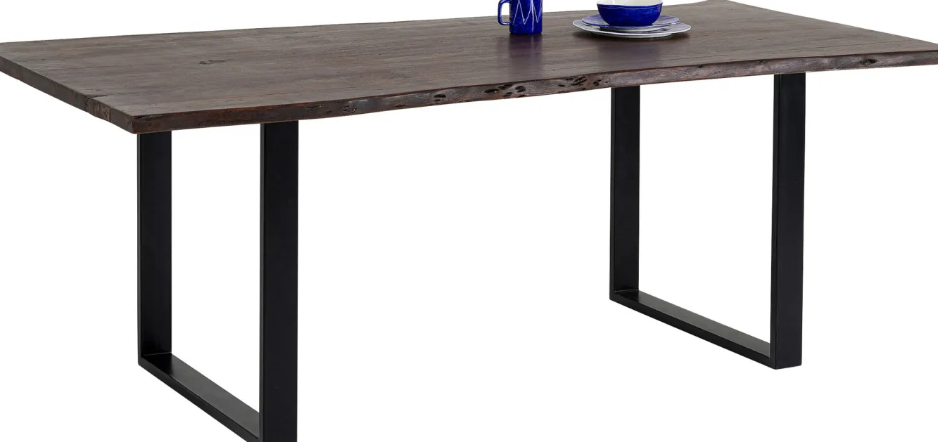 Hot KARE Design Stół Harmony Walnut 180x90 cm akacja nogi czarne - KARE