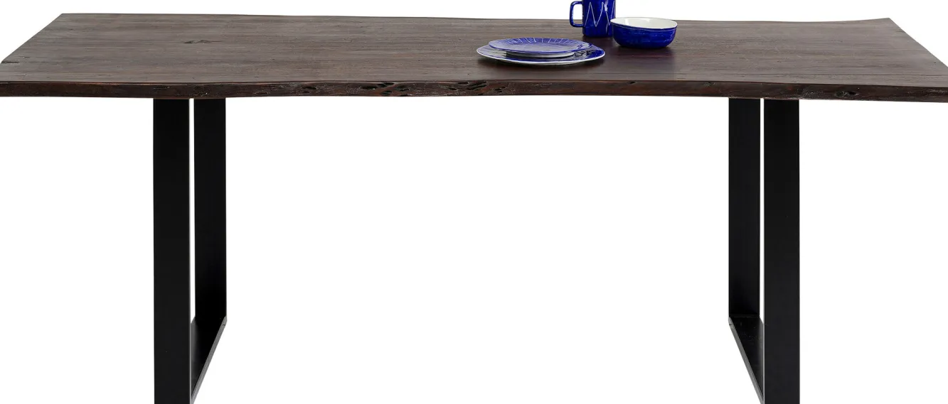 Hot KARE Design Stół Harmony Walnut 180x90 cm akacja nogi czarne - KARE