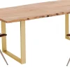 Hot KARE Design Stół Harmony 200x100 cm akacja - nogi złote - KARE